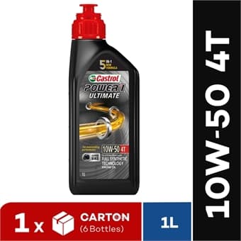 [Carton Packaging] Castrol POWER1 Ultimate 10W-50 4T (6X1L)