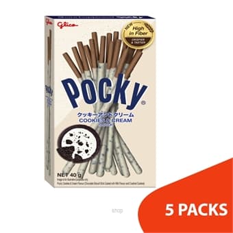 Glico Pocky Cookies & Cream 40gm x 5packs