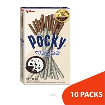 Glico Pocky Cookies & Cream 40gm x 10packs