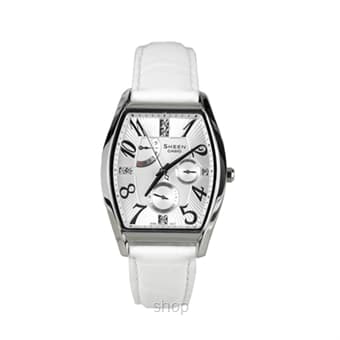 Casio Sheen Genuine Leather Band Watch - SHE3026L-7A1UDR