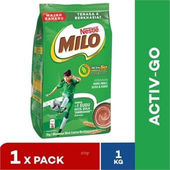Nestle Milo Activ-Go Pack 1KG (1 pack)