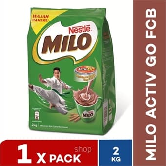 Nestle Milo Activ-Go FCB Pack 2KG (1 pack)
